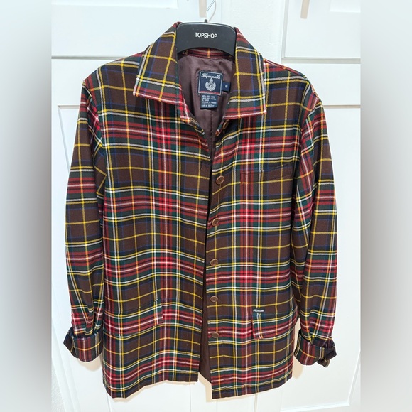 Faconnable Jackets & Blazers - Faconnable Multicolor Plaid Wool Jacket